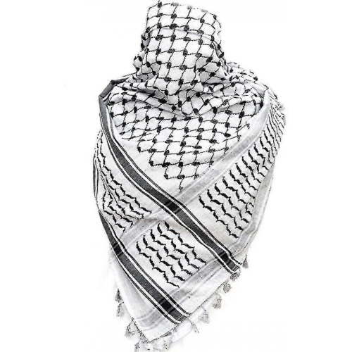 Παλαιστινιακό κασκόλ, Keffiyeh, Arafat Hatta, φαρδύ με κρόσσια, Shemagh Keffiyeh Αραβικό μαντήλ 1