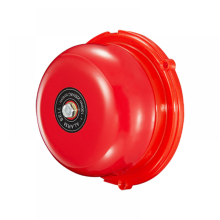 Brandbel met hoog volume van 100 dB, 4 inch roestvrijstalen elektrische bel met interne slag, compatibel met brandalarm, noodgeval