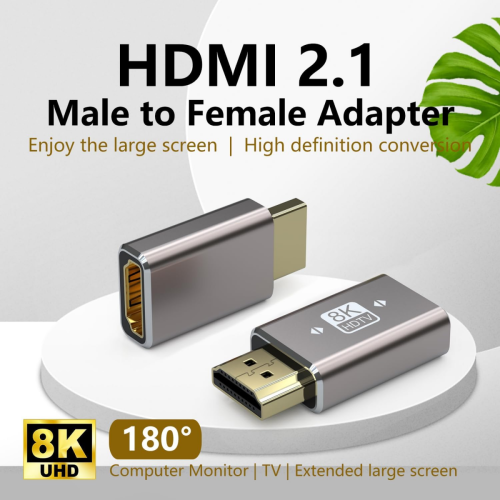 Adaptador de cable HDMI 2.1 8K macho a hembra, extensor HDMI 4K 8K 1