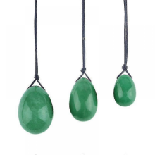 Bekkenbodemspieroefeningen met natuurlijke jade-eieren voor vrouwen, groen (3 stuks)