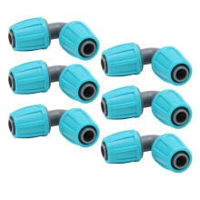 10 Stück 16 mm PE Schlauchfitting mit Zapfen, 90 Winkel