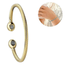 Pulsera magnética de cobre, terapia, alivio del dolor de artritis, pulsera magnética