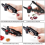 Cherry pit or core remover, kitchen tool with scoop, compatible with one-handed use (black) 5