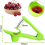 Cherry pit or core remover, kitchen tool with scoop, compatible with one-handed use (black) 2