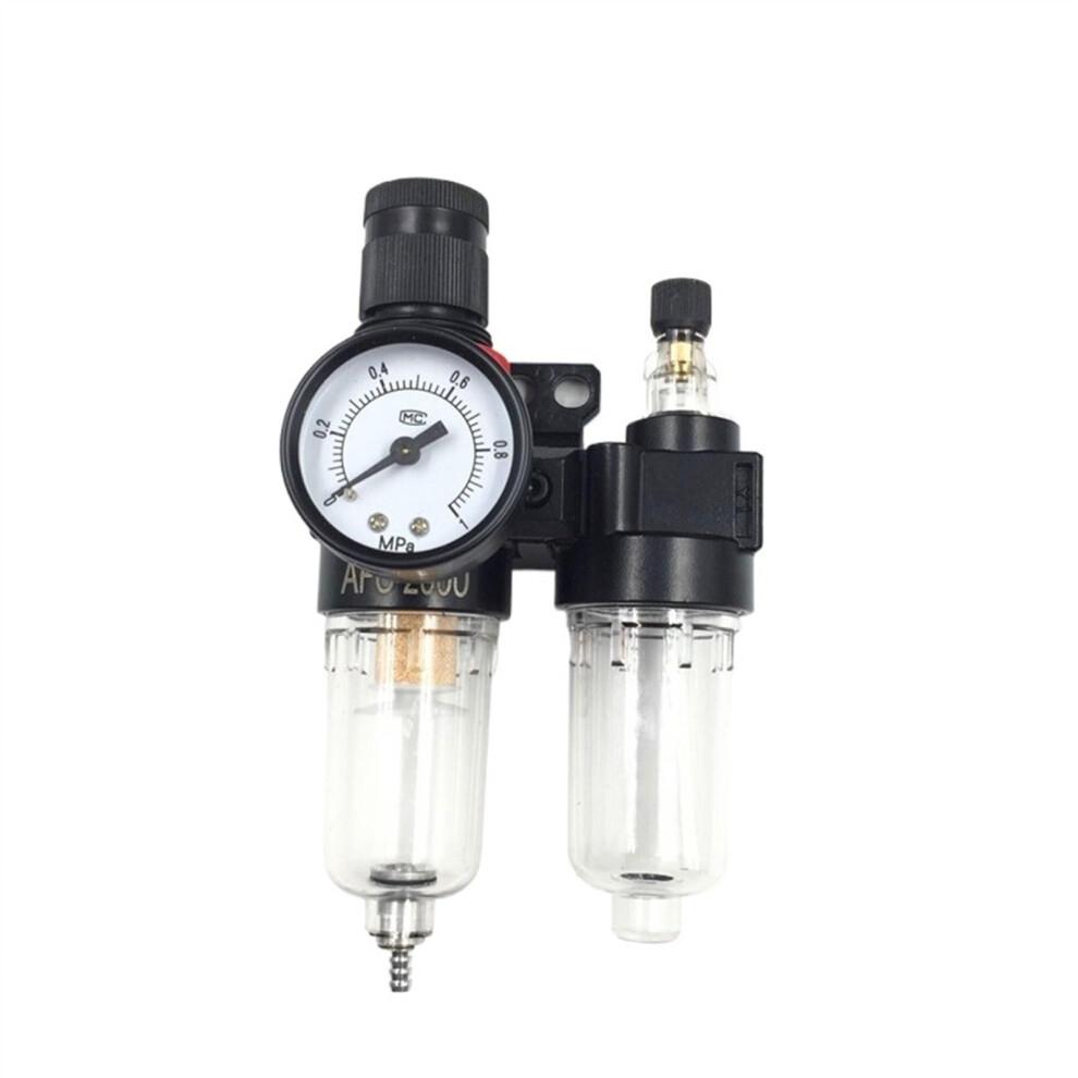 Afc2000 Air Compressor Treatment Unit Oil Water Separator Regulator Frl Filter Lubricator G1/4" Port 1/4 Inch Compatible 6493810690778