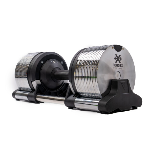 FORGEX 40kg Premium Adjustable Dumbbells 1kg Increments (3-40kg) Pair 1