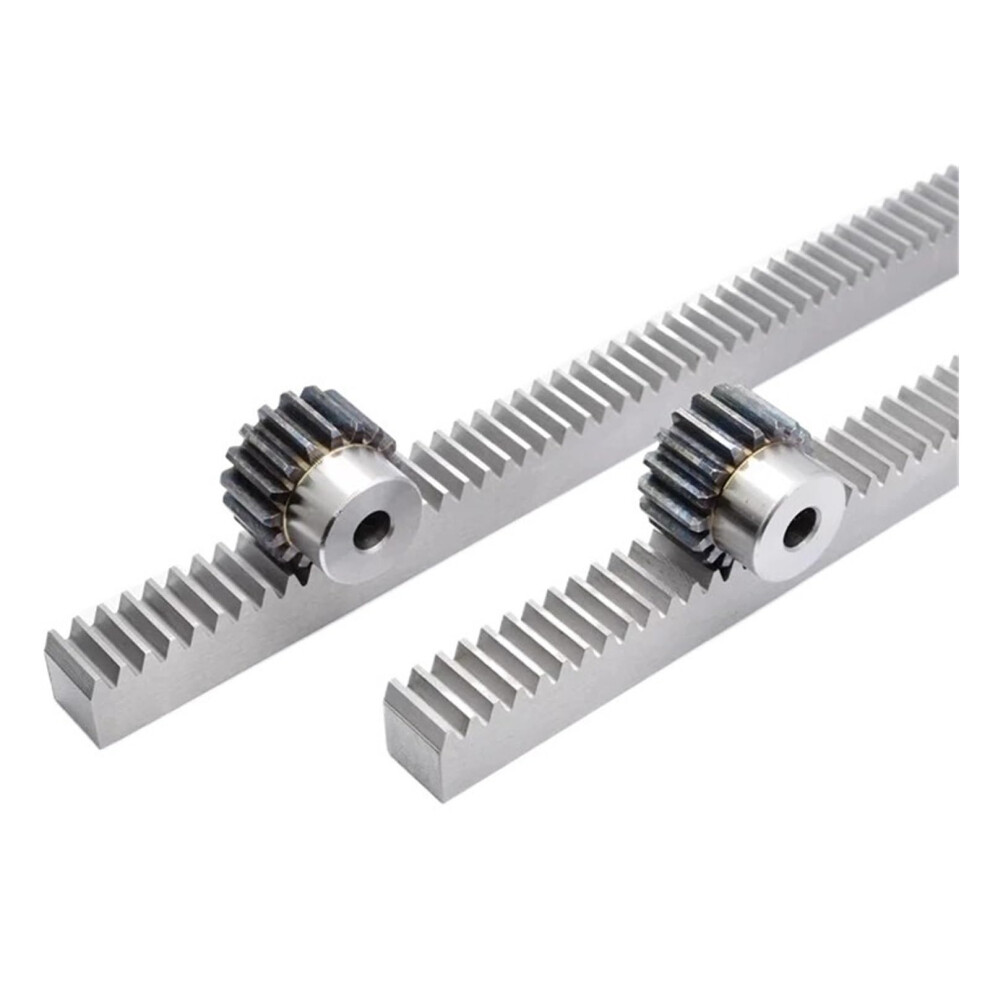 Spur Rack Steel High Precision 2Pcs 1M 17 Teeth Pinion Gear And 2Pcs 10X10x500mm Steel Gear Rack Set 6493810690891