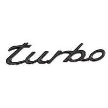 (Turboschwarz) Chrom-Silber, matt, glänzend, schwarz, Kofferraumbuchstaben „Turbo“, Embleme für PORSCHE Cayenn