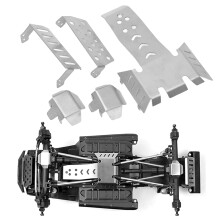 RC-Chassis-Armorsatz Edelstahl Schutzschutz Skid Plate für VP VS4-10 Phoenix VPS09007 RC Auto