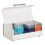 White Bread Bin Large Capacity Countertop Bread Storage Container with Door 11