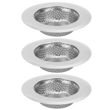 3Pcs Stainless Steel Kitchen Sink Filter Bathroom