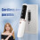 Cepillo alisador de cabello blanco perla USB 4000mAh 7