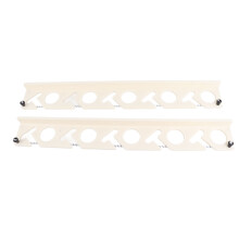 2Pcs 10 Hole Plastic Fishing Rod Racks Wall Mount Storage 56.4cm