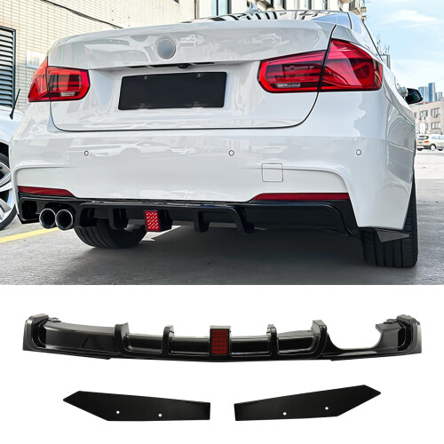 Rear Diffuser with Light for 2013-2019 BMW 3 Series F30 320i 325i 328i ...