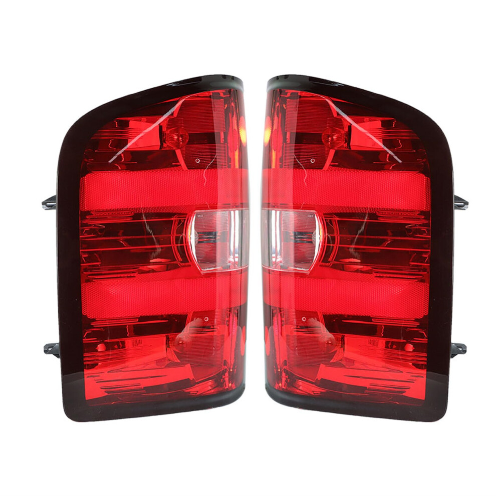 Tail S Assembly For 2007-2013 Silverado, Pair Of Tail Parts With Bulb, Brake Replacement, Oem Fit Light 6276012489209