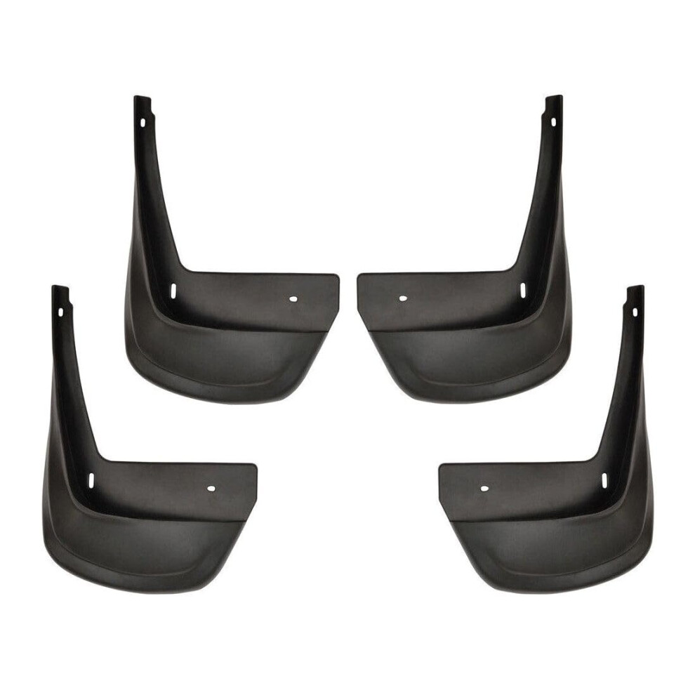 Flaps Splash Guards For Front Or Rear Tires, Universal Fit 4Pcs Plastic Composite, Gd-060 Black 6276012489278
