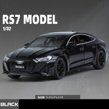 schwarz1:32 Audi RS7 Miniaturen Sportwagen Legierung Druckguss Modell Sound & Licht Spielzeug für Ju