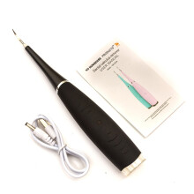 Black Electric Sonic Plaque Remover Dental Teeth Tooth Cleaner Scaler 5 Speeds