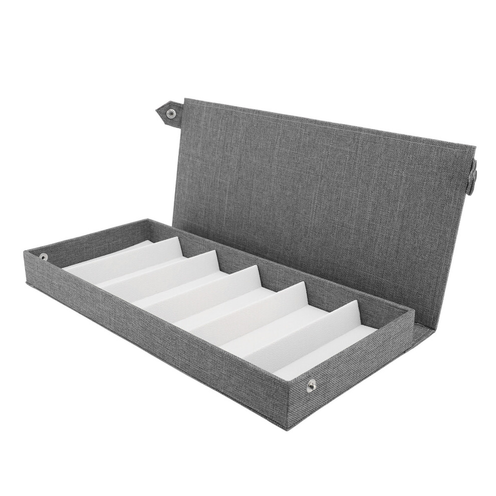 6 Slots Linen Eyeglass Box Eyeglasses Storage Case