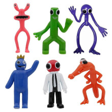 Rainbow Friends Figur 6er Set Rainbow Friends Spielfigur Actionfiguren Spielzeug Kuchendekore