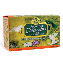 Dragon Herbs, Tè di Lunga Vita Spring Dragon, Senza Caffè, 20 Bustine di Tè, 1,8 oz (40 g)