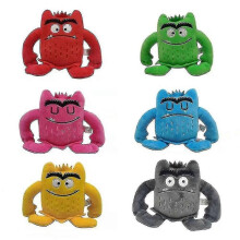 (Burgund) 6 teile/satz Farbe Monster Plüsch Puppe Peluche Baby Beschwichtigen Farbe Emotionen Plushi