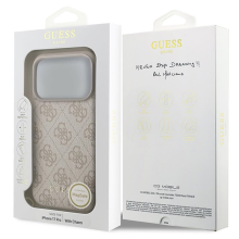 Guess 4G Charms Case for iPhone 17 Pro 6.3" Tone on Tone Pink