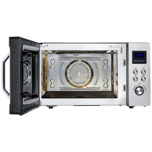 Microondas Severin MW 7777 de acero inoxidable, negro (mate) 900 W función grill 2
