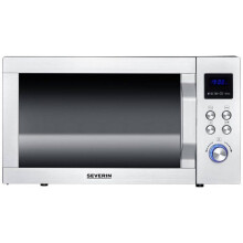 Severin MW 7777 Micro-ondes acier inoxydable, noir (mat) 900 W fonction grill