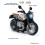 Kids Motorcycle Toy 1:12 Pull Back Model with Lights for Boys Silver Black 6