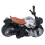 Kids Motorcycle Toy 1:12 Pull Back Model with Lights for Boys Silver Black 9