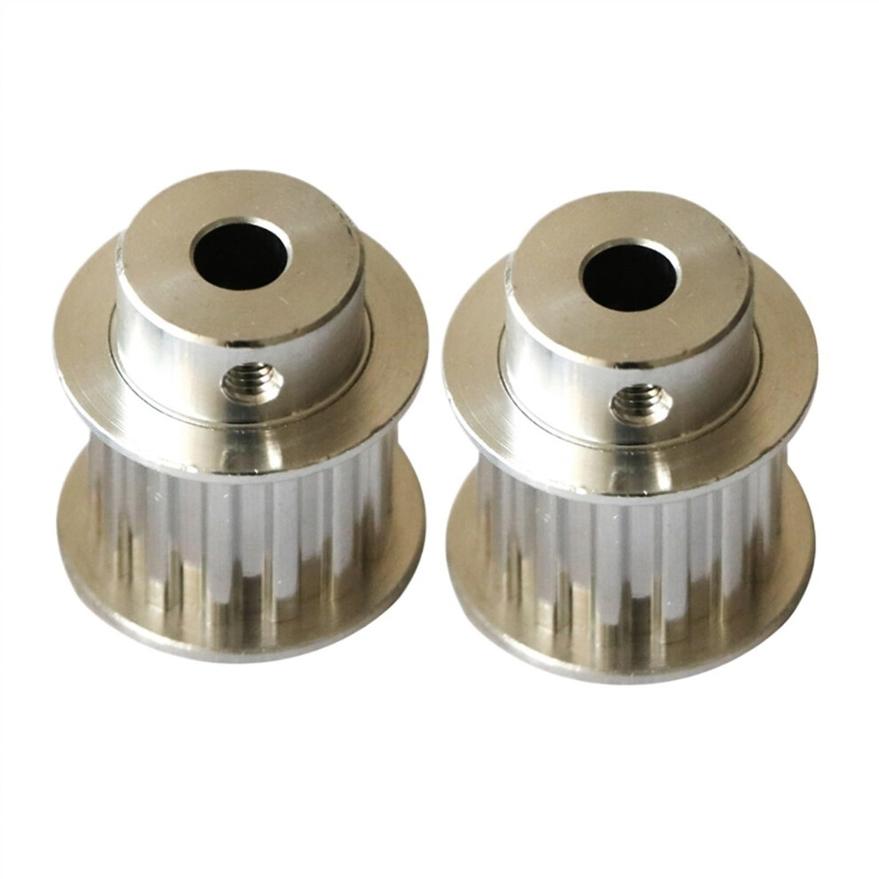 T5 Timing Pulley 14 Teeth 8Mm Bore 6.35Mm Compatible With 15Mm T5 Timing Belt (2Pcs, 16Mm Size) 6947110177588