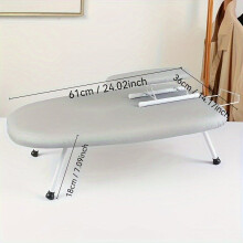 QUNTEEN Compact Folding Ironing Board – Steel Alloy, Ironing Board + Ironing Stand +