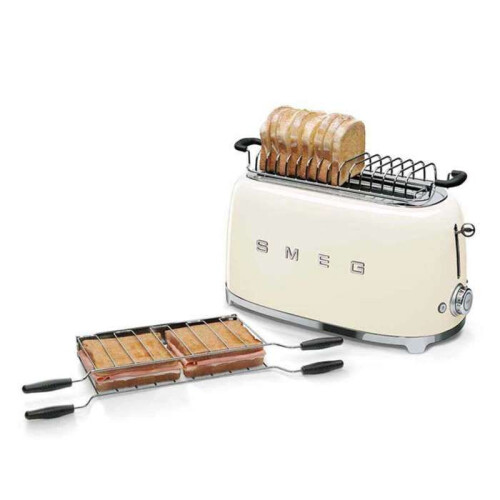 Smeg Smeg Broodrooster 2 sleuven 1500w wit - tsf02wheu 2