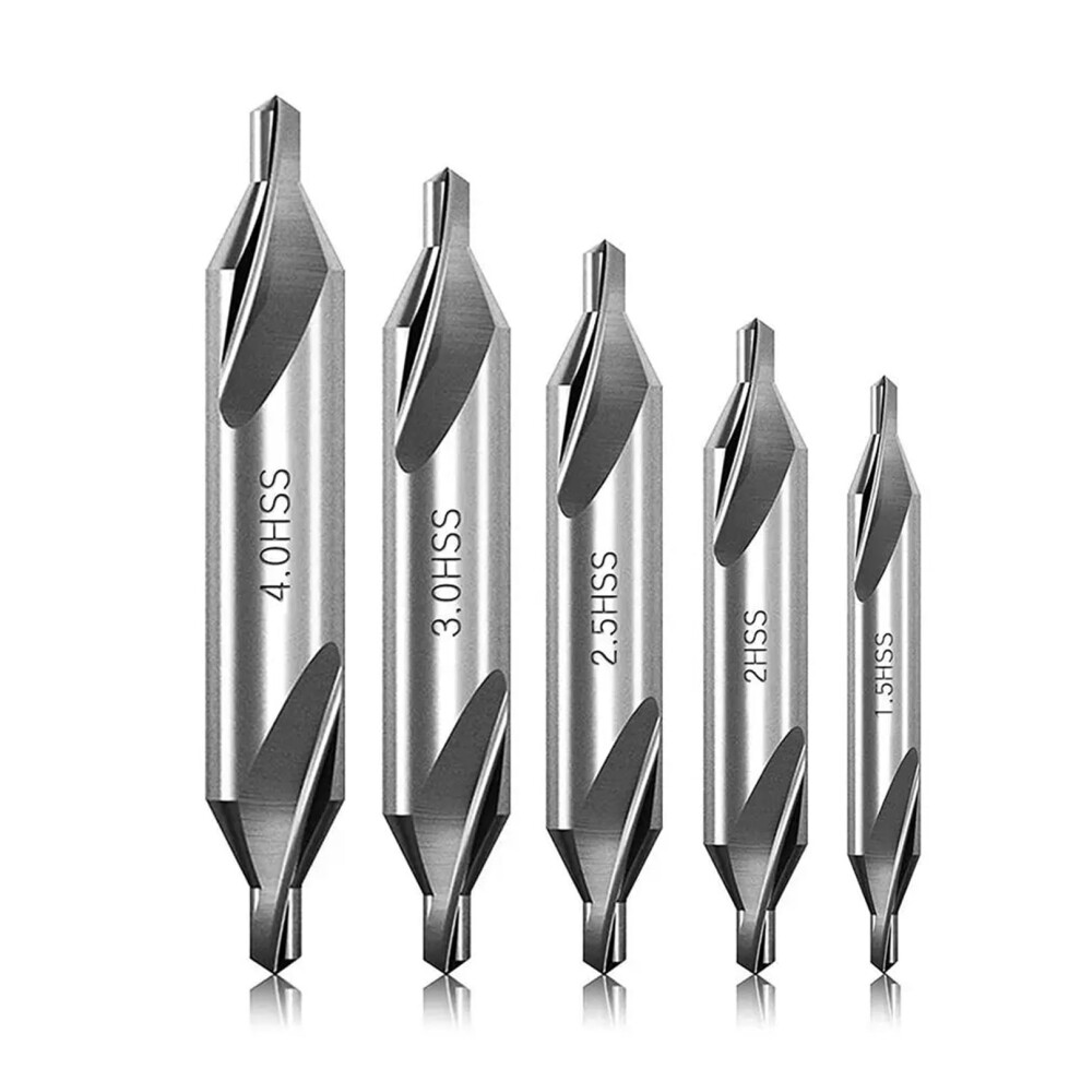 Hss Combined Center Drill Spot Bit Set, Multifunctional Cross Triangle Drill For Wood And Metal, Sizes 1.5-4Mm 6482260668222