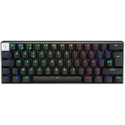 Logitech Clavier Gaming - LOGITECH - G Pro X 60 Lightspeed - Mécanique TKL 60% - Éclairage RVB LIGHTSYNC - Sans fil