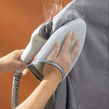 Compact and portable mini ironing board with heat-resistant mat.