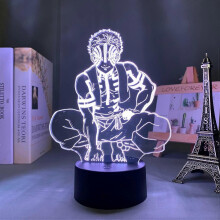 Led-Licht Anime Demon Slayer Akaza für Kid Schlafzimmer Dekoration Nachtlicht Geburtstag Geschenk Zimmer Deco