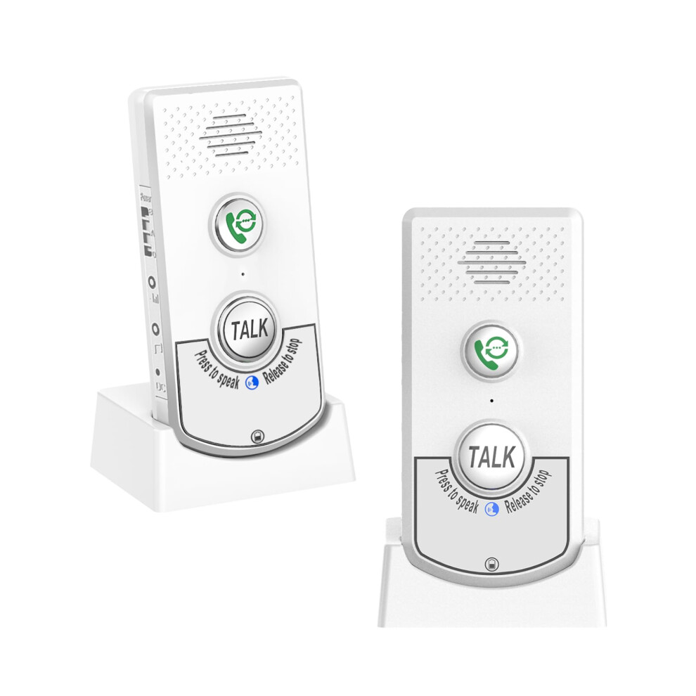 2 Way Voice Intercom Long Range Wireless System 100M Indoor Calling Unit Room To Room For Home Hospital Hotel 6493810691546