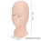 Eyelash Extension Practice Head Silicone Mannequin with Removable Eyelids Pink 10