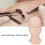 Eyelash Extension Practice Head Silicone Mannequin with Removable Eyelids Pink 4