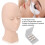Eyelash Extension Practice Head Silicone Mannequin with Removable Eyelids Pink 9