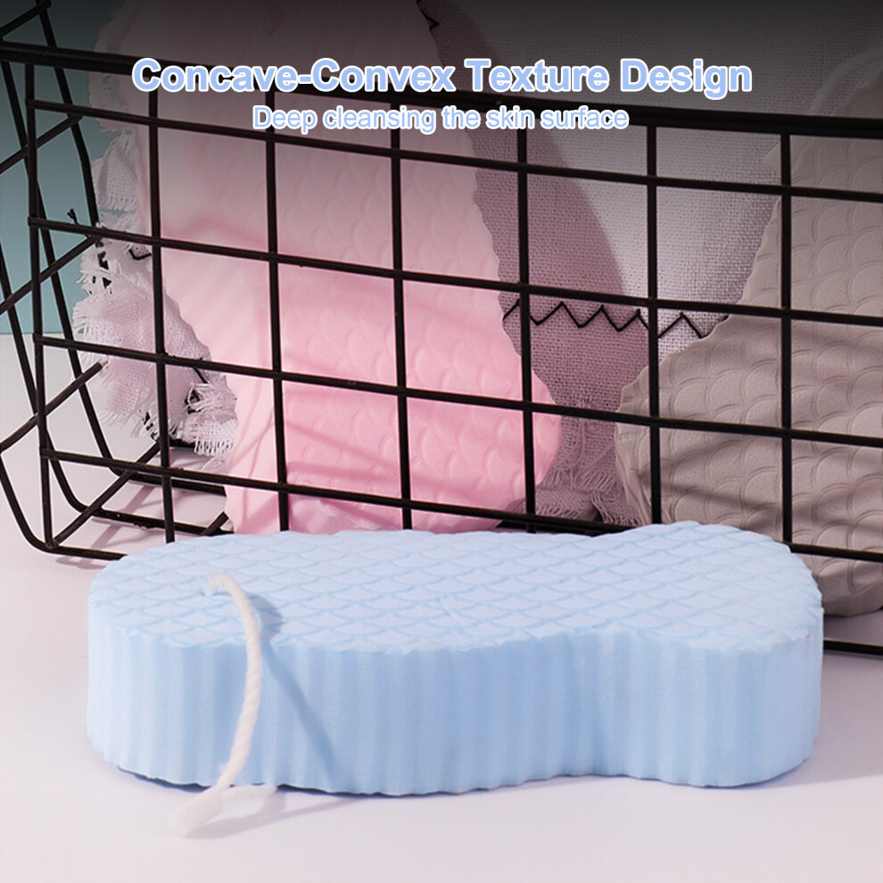Exfoliating Bath Sponge Body Scrubber Soft Shower Sponge for Whole Family