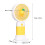 Mini-Handventilator Cartoon USB 300 mAh 15x8x5,5 cm 6