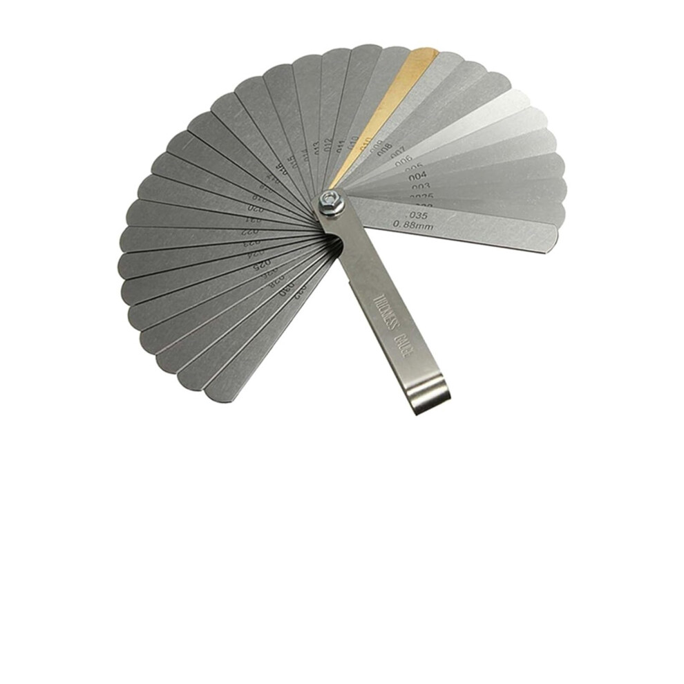 Feeler Gauge Metric 32 Blades 0.04-0.88Mm Thickness Precision Measurement Tool For Gap Filling 6493810691645