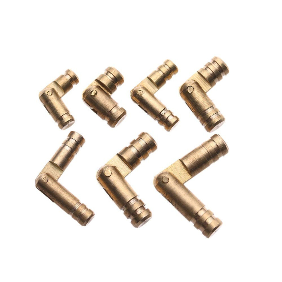 Jewelry Box Hinge 10Pcs Pure Copper Barrel Hinges 5Mmx19mm For Wooden Cases Concealed Hardware Supplies 6947110177939
