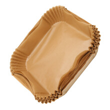 100Pcs Non-Stick Oil Proof Fryer Paper Liners for 3-6L Fryers, 17x17cm