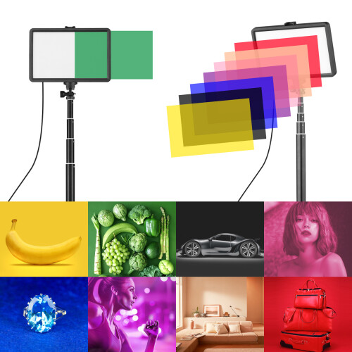 USB-LED-Lichtset, 160 Stück, 19,2  12,7  1,5 cm, Schwarz 2