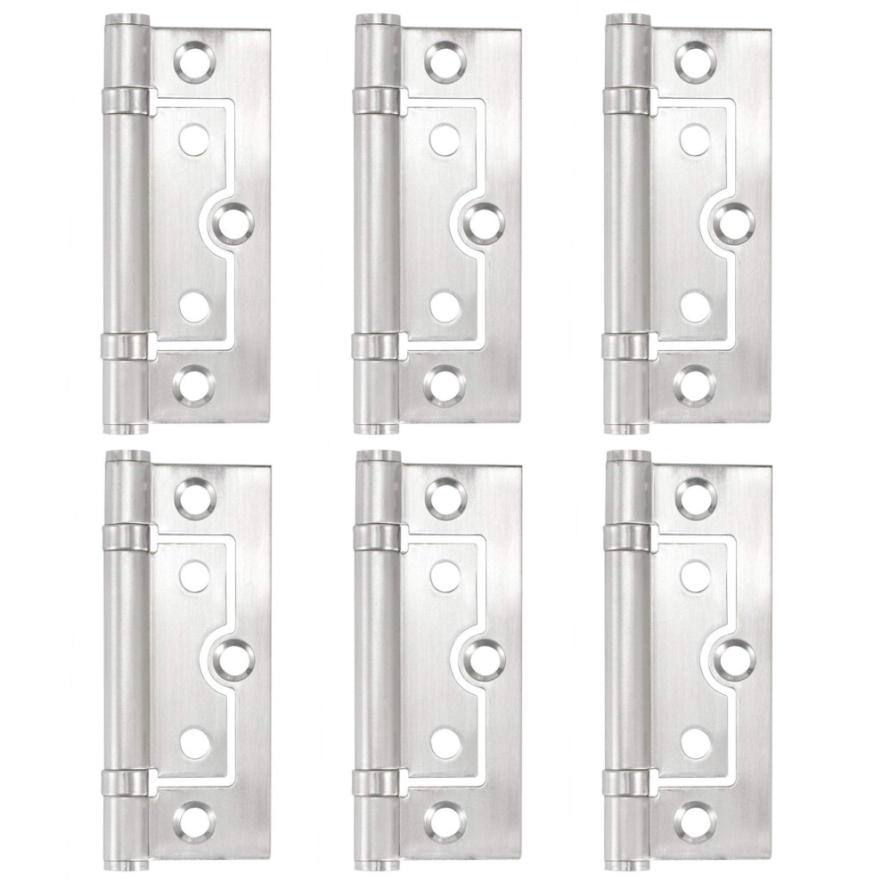 6Pcs Stainless Steel Hinge Mute Flat Open Door And Window Hardware Accessories For Furniture Installation 6947110178554