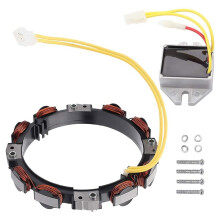 10-16 Amp Alternator and 394890 Voltage Regulator for Briggs and Stratton Models GT235 LT166 696458 691064 393295